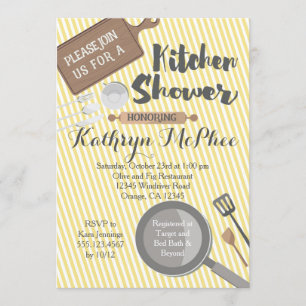 Keukenbridal Shower Invitation Kaart