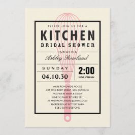 Keukenbridal Shower-uitnodigingen Kaart