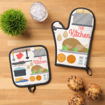 Keukencomfort: Vilt Pothouder & Oven Mitt Gift