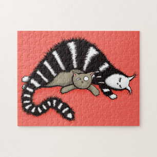 Keukende katten voor moeder en kind legpuzzel