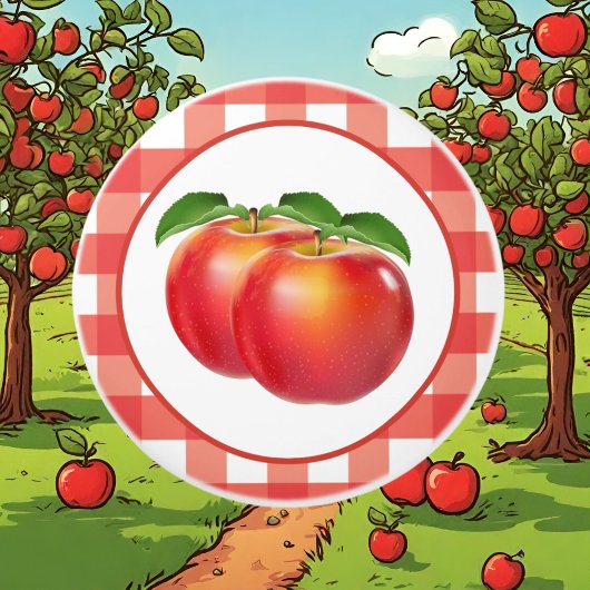 Keukendecor voor rode appelliefhebbers keramische knop