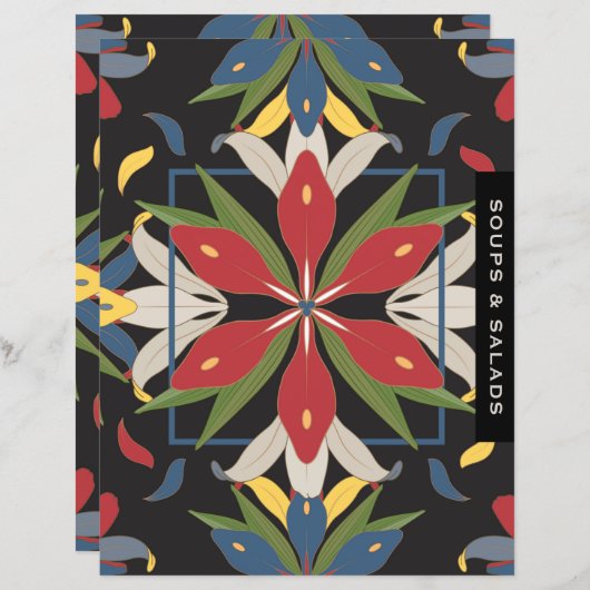 Keukendivider voor Tegel | Soep en Salades (Voorkant / Achterkant)