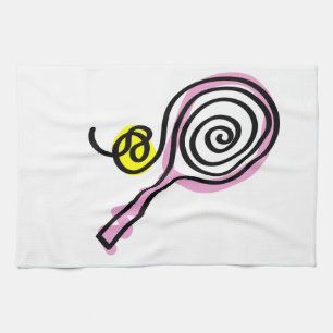 Keukendoek met tennisprint theedoek