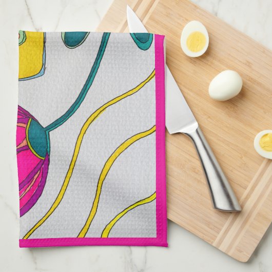 KEUKENDOEK "WEER IN BLOEI" THEEDOEK (Quarter Fold)