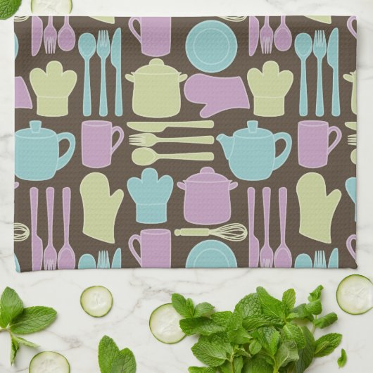 Keukengereedschap Patroon 2 Theedoek (Gevouwen)