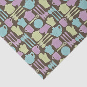 Keukengereedschap Patroon 2 Tissuepapier (Detail)