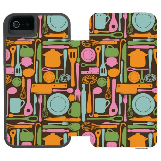 Keukengereedschap Patroon 3 Incipio iPhone Portemonnee Hoesje (Agenda Open)