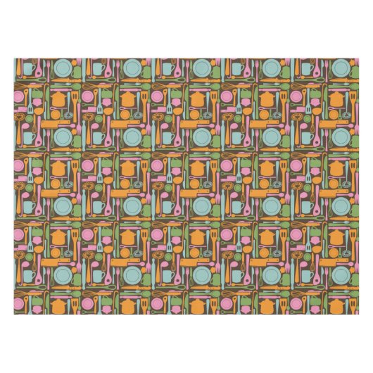 Keukengereedschap Patroon 3 Tafelkleed (Voorkant (Horizontaal))