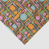 Keukengereedschap Patroon 3 Tissuepapier (Detail)