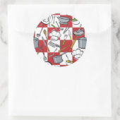 Keukengereedschappen Ronde Sticker (Tas)