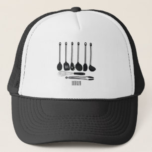 Keukengereedschapsafbeelding cartoon trucker pet