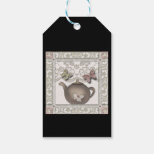 Keukengerei, glas, imitatie cadeaulabel