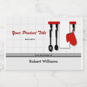 Keukengerei van de keuken van het product voedselcontainer etiket