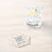 Keukengerei Wit Bruin Logo Kartonnen Onderzetters (Insitu)