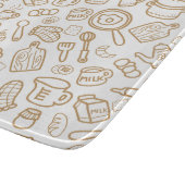 Keukengerei Wit Bruin Snijplank (Hoek)