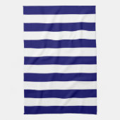 Keukenhanddoek/blauw en witte strepen theedoek (Verticaal)