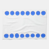 Keukenhanddoek - Blauwe stippen (Horizontaal)