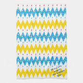 Keukenhanddoek "Chevron/Hanukkah Happy" Dish Towel (Verticaal)