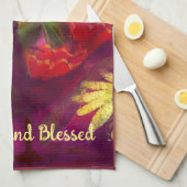 Keukenhanddoek dankbaar gezegend grillig kalkoen (Quarter Fold)