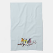 Keukenhanddoek drie kleine vogels (Verticaal)