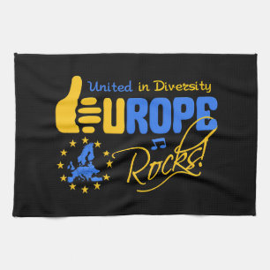 keukenhanddoek EUROPE ROCKS