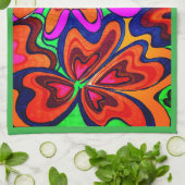 KEUKENHANDDOEK "FLOWER POWER" (Gevouwen)