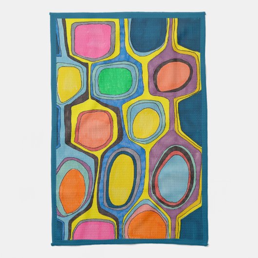 KEUKENHANDDOEK "GEO COLOR" (Verticaal)