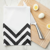 Keukenhanddoek II, zwart-wit (Quarter Fold)