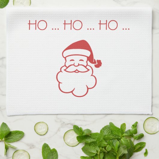 Keukenhanddoek - Kerstman (Gevouwen)