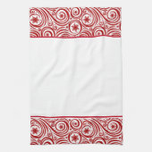 Keukenhanddoek-Kerstmis Sneeuwvlokken Theedoek (Verticaal)