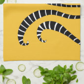 Keukenhanddoek - Lemur Tails Gold (Gevouwen)