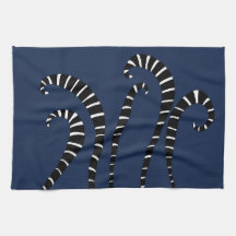 Keukenhanddoek - Lemur Tails Navy