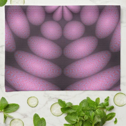 Keukenhanddoek met abstract ontwerp (Gevouwen)