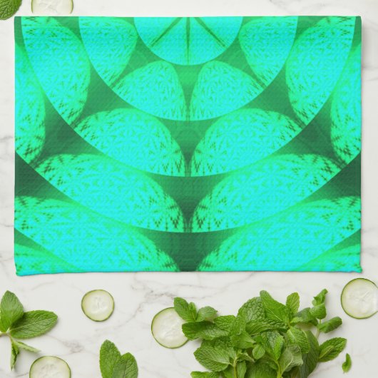 Keukenhanddoek met abstract ontwerp (Gevouwen)