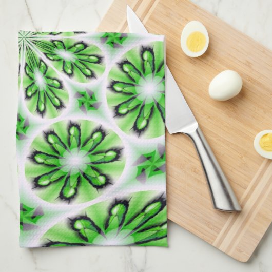 Keukenhanddoek met abstract ontwerp (Quarter Fold)