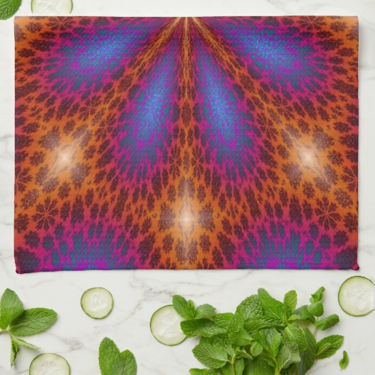 Keukenhanddoek met abstract ontwerp (Gevouwen)