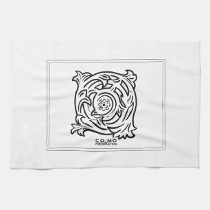 Keukenhanddoek met binnenlogo-ontwerp