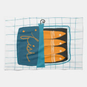 Keukenhanddoek met blikvis (Horizontaal)