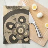 Keukenhanddoek met cirkels (Quarter Fold)