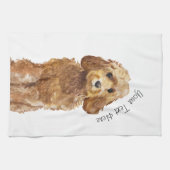Keukenhanddoek met Golden Honey Cockapoo (Horizontaal)