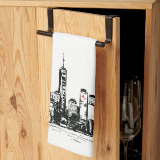Keukenhanddoek met uitzicht op NY City