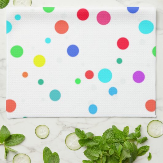 Keukenhanddoek met veel O'-spots (Gevouwen)