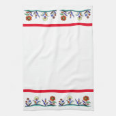 Keukenhanddoek met versiering van beemdloer (Verticaal)