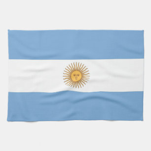 Keukenhanddoek met vlag van Argentinië