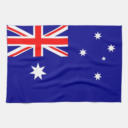 Keukenhanddoek met vlag van Australië (Horizontaal)