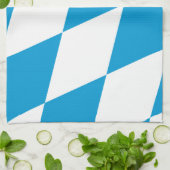 Keukenhanddoek met vlag van Beieren, Duitsland (Gevouwen)