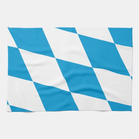 Keukenhanddoek met vlag van Beieren, Duitsland (Horizontaal)