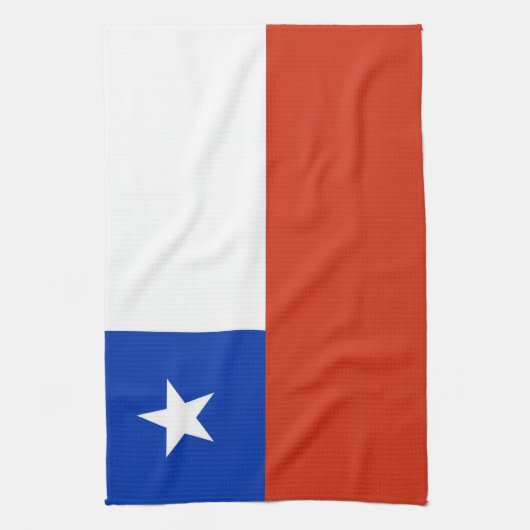 Keukenhanddoek met vlag van Chili (Verticaal)