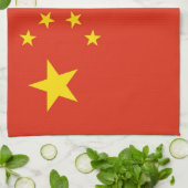 Keukenhanddoek met vlag van China (Gevouwen)