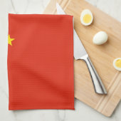 Keukenhanddoek met vlag van China (Quarter Fold)